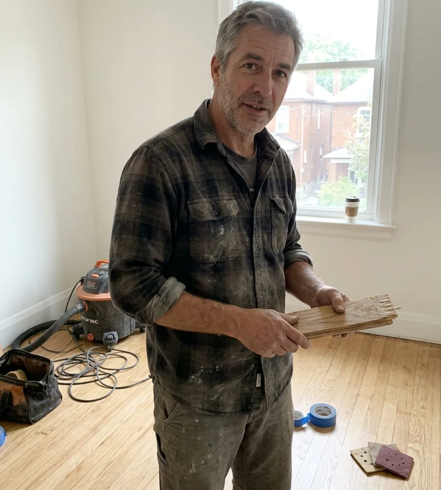 Dmitri Volkov, founder and master refinisher at Hardwood Refinishing Toronto