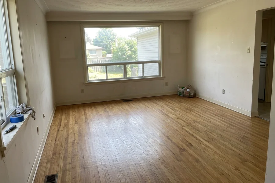 Bendale Weekend Tenant Turnover, Bendale, Scarborough: hardwood refinishing Toronto project